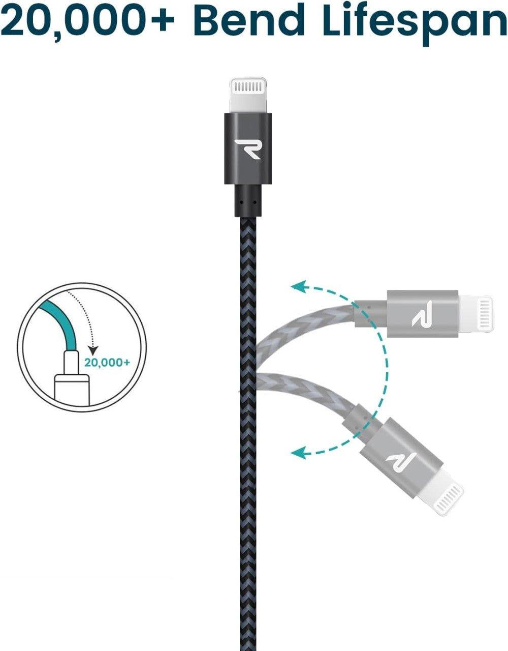 1 méteres, sötétszürke USB-A-Lightning átalakító kábel - Újracsomagolt termék - Outlet24