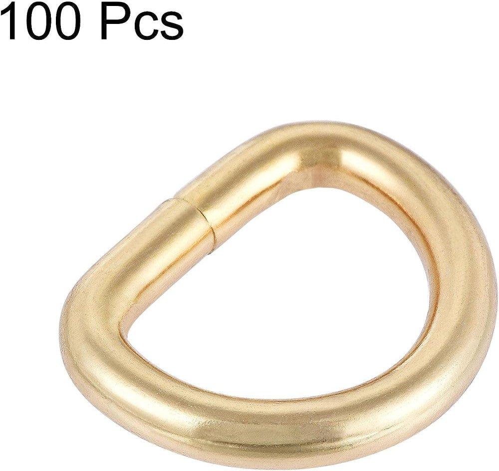 100 darab 16 mm-es fém D-gyűrű csat - Outlet24