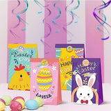 12db Húsvéti ajándék tasak, négy különböző színű papírzacskó és minta - Outlet24