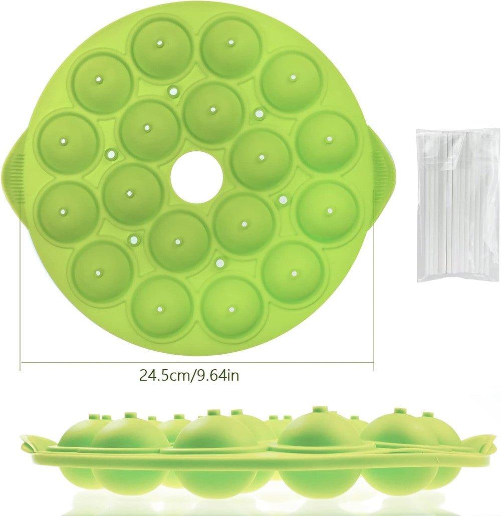 18 üreges gömb formájú szilikon forma 20 rúddal(zöld) - Újracsomagolt termék - Outlet24