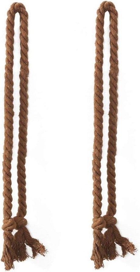 2 darabos függönykötő kötél, retro stílus, barna - Outlet24