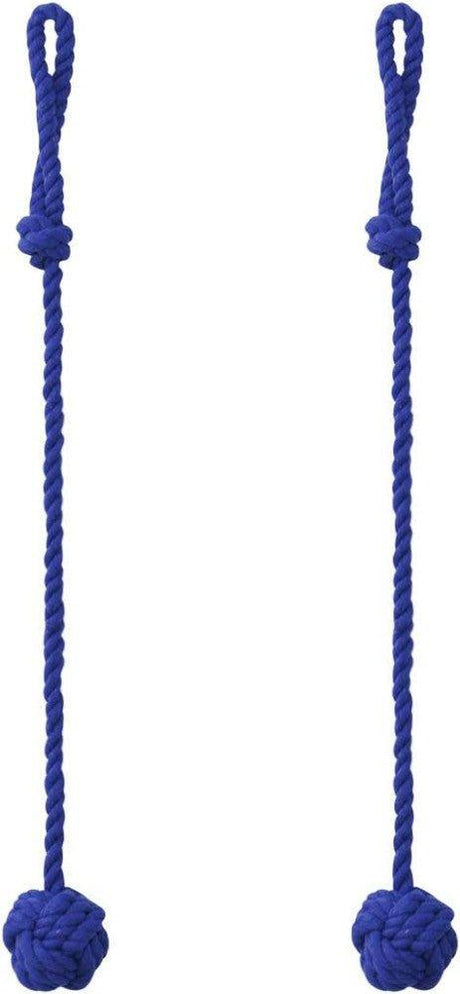 2 darabos függönytkötő kötél, 60 cm, kék - Outlet24
