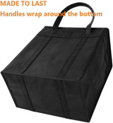 2 darabos hőszigetelt hűtőtáska, újrahasználható bevásárlótáska kettős cipzárral, Étel szállításhoz (Fekete) - Outlet24