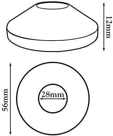 2 darabos króm PVC radiátor cső takaró rózsa, 28 mm belső lyukméret - Outlet24