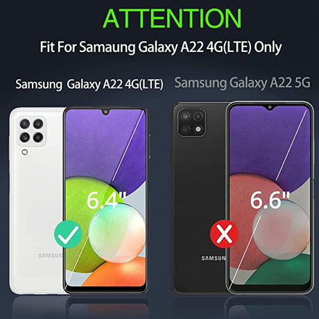 Samsung Galaxy A22 4G telefontok - fekete- ütésálló
