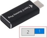 Virtuális Kijelző Adapter USB-C Type-C DDC EDID Dummy Plug Headless Ghost Emulator