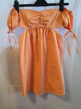 Topshop női miniruha( narancssárga) Mellbőség: 37 cm, Teljes hossz: 64 cm, Derékbőség: 39 cm