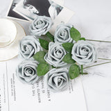 25 darabos Mesterséges Rózsák ,Valódi Érintésű Habvirágok Esküvői Dekorációhoz (Piros) - Outlet24