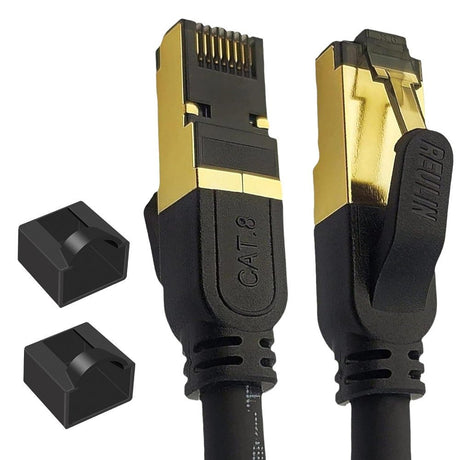 2,5 méteres, fekete Cat8 Ethernet kábel - Outlet24