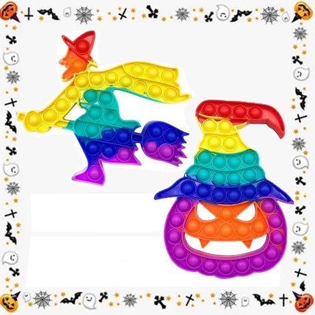 3 darabos Halloween XXL Pop Fidget Játékszett, Stresszoldó, Ajándék Gyerekeknek, több színben (Méret:15×15×3 cm ) - Outlet24