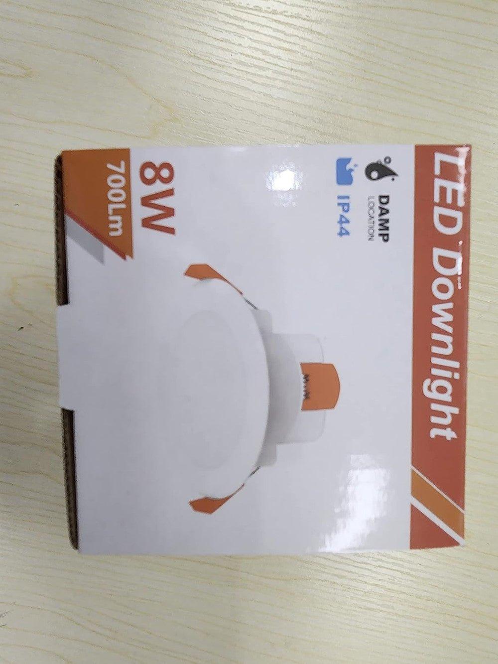 3 darabos LED 8W Beépithető fehér süllyesztett mennyezeti lámpa (85×45 mm) Újracsomagolt termék - Outlet24