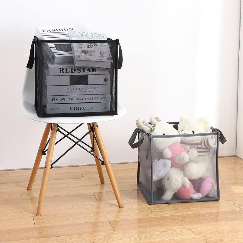 3 darabos összecsukható hordozható ruhakosár fogantyúkkal, játékok és ruhák tárolására - Outlet24