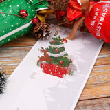 4 db Qpout Karácsonyi Üdvözlőkártya, 3D-s Pop-up Boldog Karácsony Kártyák Borítékkal, - Outlet24