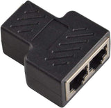 RJ45 Ethernet Splitter Adapter - Arany Dupla Aljzat HUB