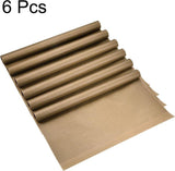 6 darabos barna színű 40 x 60 cm PTFE lap tapadásmentes, újrafelhasználható hőálló lap - Újracsomagolt termék - Outlet24