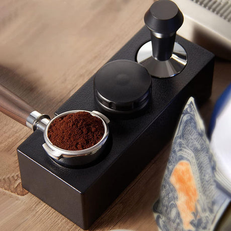 Espresso Tamper Állomás Fekete, 54mm-58mm