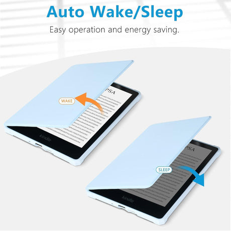 Kindle Paperwhite 2021 PU Bőr Tok - Automata Ébredés/Alvás, Vízálló - Open Box
