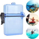 Vízálló Dive Seal Box, Átlátszó Műanyag, Kajakos Tároló Doboz Kék