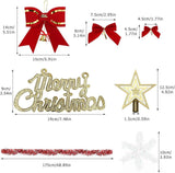 78 darabos Karácsonyfa Díszítő Készlet - Csillag, Masni, Cukorka, Ajándékdobozok, Hógömbök - Outlet24
