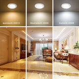 7W LED Beépíthető Mennyezeti Lámpa, IP44 Meleg Fehér 3000K Újracsomagolt termék - Outlet24
