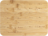 Gyerek Reggeliző Deszka - Bambusz ABC Képekkel - 24 x 18 cm