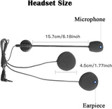 QSPORTPEAK Motoros Interkom Kiegészítők, Mikrofonos Fejhallgató Kemény Kábel V6 / V4 Bluetooth Intercomhoz Újracsomagolt termék