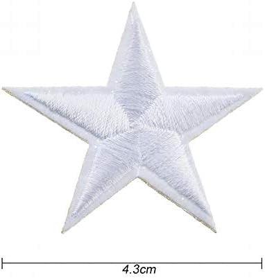 Shengyaju Hímzett Csillag Foltok, 10 darabos, Vasalható vagy Felvarrható, Ruha, Farmer és T-Shirt Dekorációhoz
