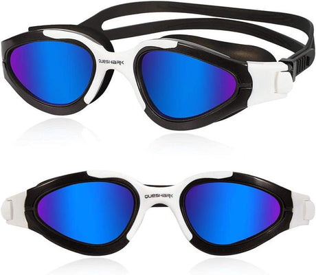 Queshark Polarizált Úszószemüveg UV-védelemmel, Párásodásmentes, Vízálló, Kényelmes