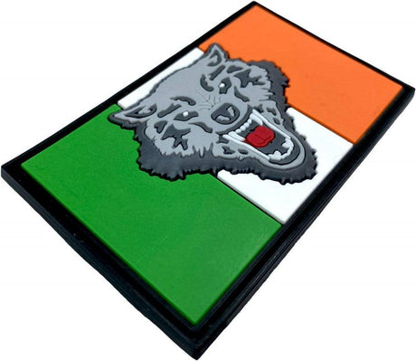 Patch Nation Írországi Farkas Zászló Airsoft PVC Morál Csapat Jelvény Felvarró
