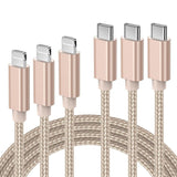 USB C - Lightning Kábel, MFi Tanúsítvánnyal, 3 darabos csomag (1+2+3M), Gyors Töltés és Szinkronizálás, iPhone 11/12/13/14 Pro Max Xs XR X 8 Plus 9 iPad Kompatibilis Újracsomagolt termék