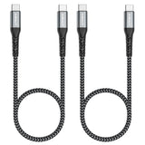 SUNGUY 2 csomag USB-C - USB-C gyorstöltő kábel, iPhone 15, Galaxy S23, iPad Pro/Air, MacBook Air/Pro, PS5 kompatibilis Újracsomagolt termék