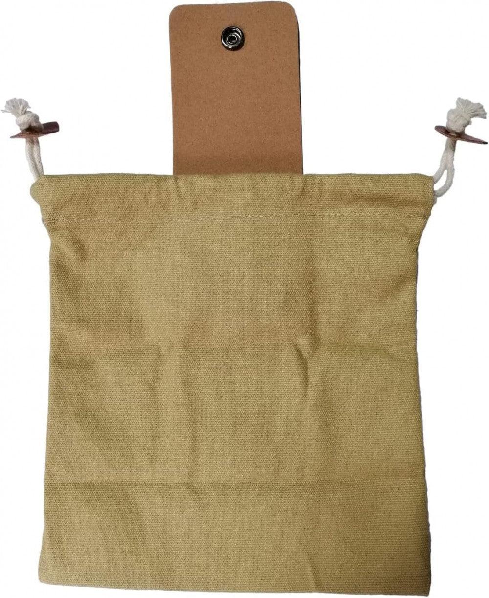 Viaszos vászon gyűjtőtáska, Gombagyűjtő táska, Összecsukható tároló 22 x 20cm nyitott állapotban