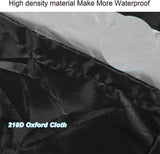 X AUTOHAUX Fél Motorcsónak Fedő 60-100HP 210D Oxford Szövet Fekete Újracsomagolt termék