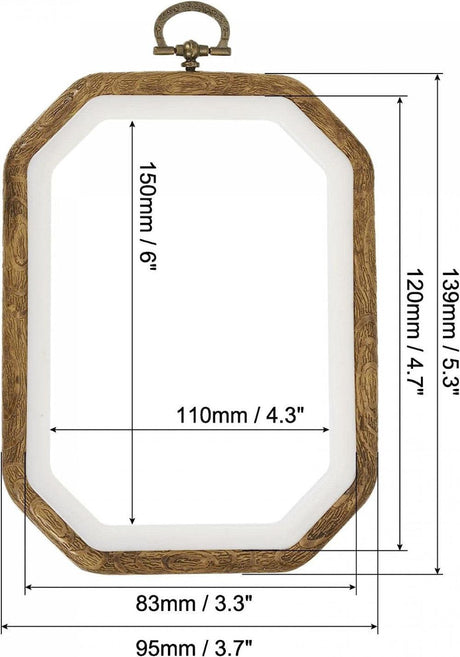sourcing map 13 x 10 cm-es nyolcszög alakú keresztszemes gyűrű