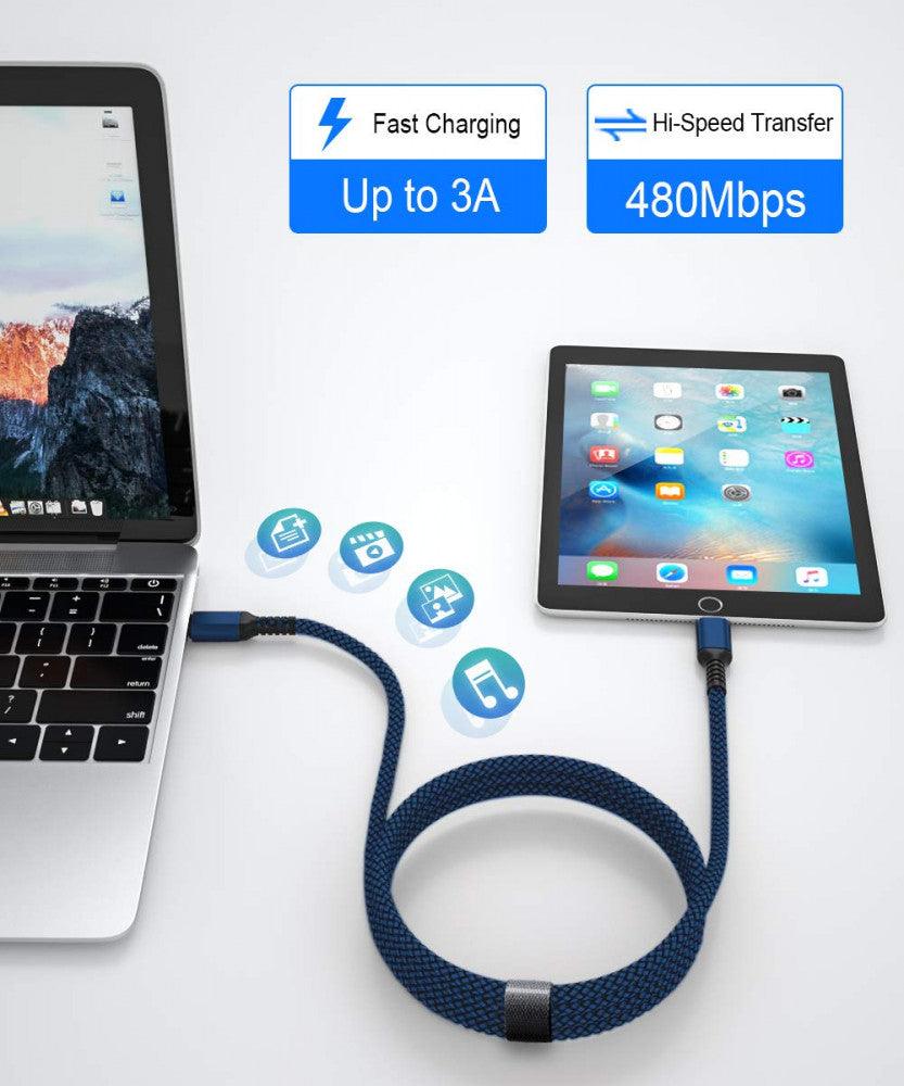 USB C - Lightning Gyors Töltőkábel, Apple MFI Tanúsítvánnyal, iPhone 11/12/13/14 és iPad 8./9. Generációhoz Újracsomagolt termék