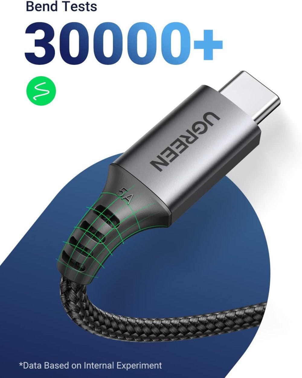 UGREEN 100 W USB C 20V/5A PD gyors töltőkábel 1 méter