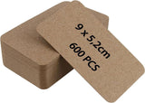 ZEONHEI 600 darabos papírkártya csomag, ajándékkártya, üzenetekhez (9 x 5,2 cm) - Újracsomagolt termék