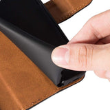 Prémium Bőr Flip Tok Sony Xperia 1 IV-hez | Mágneses Zárás | Állvány | Pénz- és Kártyatartó Fekete