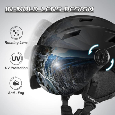 Sísisak UV400 Védő Szemüveggel, Légáteresztő és Ütésálló, Unisex Teljes Arcú, M-es méret, 54-56 cm Újracsomagolt termék