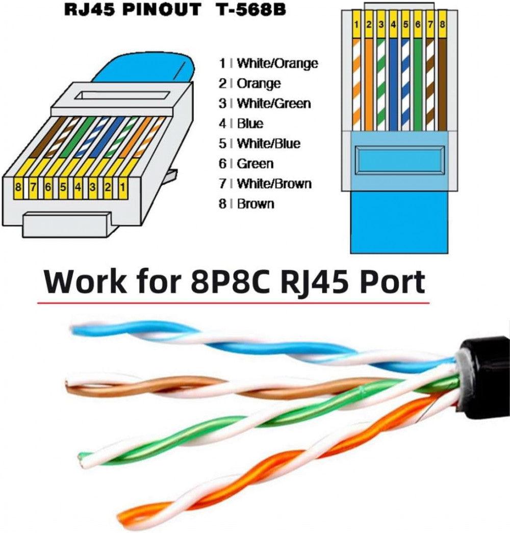RJ45 8P8C FTP STP UTP Cat6 LAN Ethernet hálózati hosszabbító kábel 90 fokos
