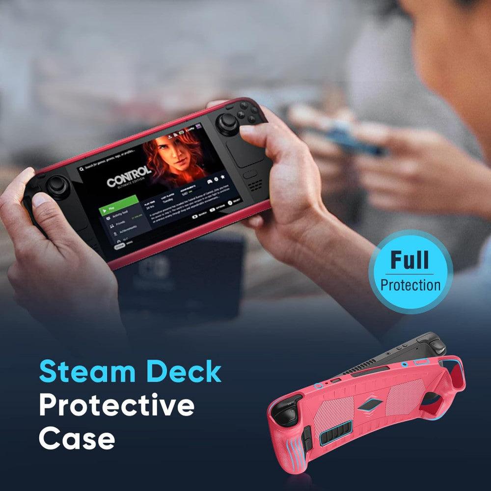 Steam Deck Védőtok Szilikon, Ütésálló, Csúszásmentes Kialakítás + 2 Steam Deck Képernyővédő
  Újracsomagolt termék