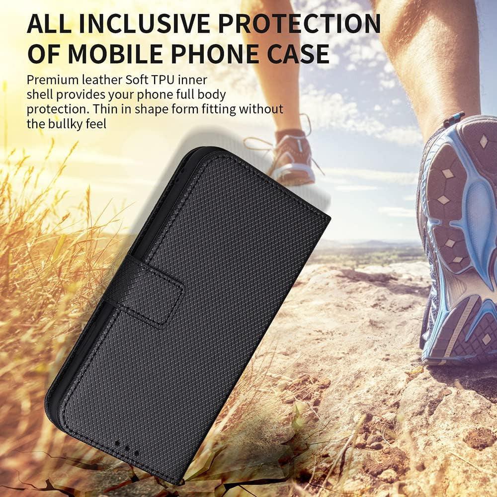 Realme 9i 5G / Realme 10 5G mobiltelefon-tok, ütésálló tokburkolat, prémium szénszálas - fekete - Újracsomagolt termék