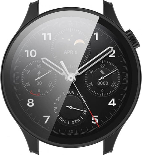 Xiaomi Watch S1 Pro Kompatibilis Puha TPU Védőtok, Teljes Körű Fedél (Fekete)