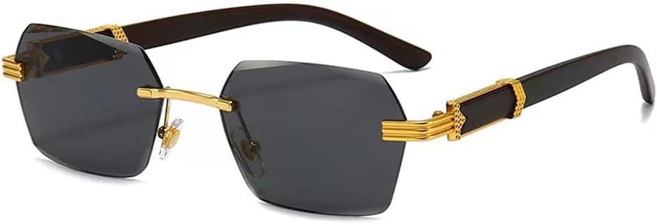 Retro Négyszögletes Napszemüveg Nőknek és Férfiaknak, Fekete UV400 Védelem