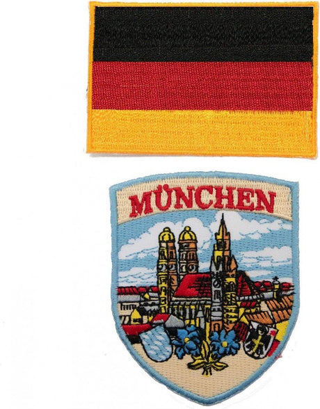A-ONE 2 darabos München Jelkép Német Zászló Vasalható Folt No.117C - Outlet24