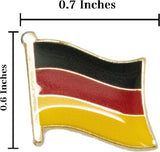 A-ONE 3 darabos Berlin jelzés matrica csomag + Német zászló + Német zászló kitűző színes tű matricák, könnyen rögzíthető táskákhoz és nadrágokhoz No.114B - Outlet24