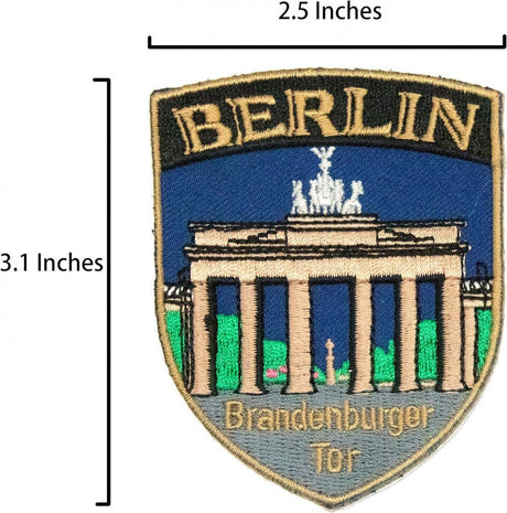 A-One 3 darabos készlet - Németország, Berlin jelképes hímzett kitűző - Outlet24