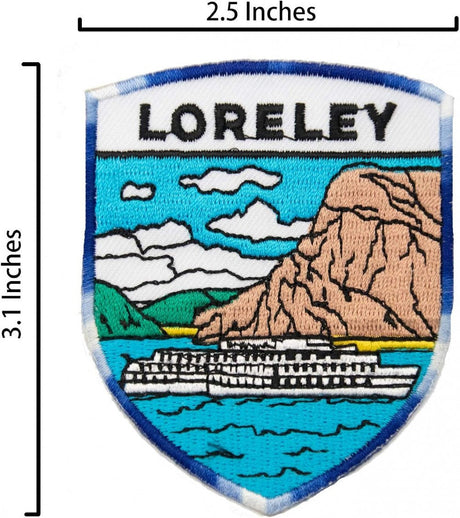 A-ONE Loreley Emblemás Táska Folt + Német Zászló Applikáció + Német Fém Kitűző Utazási Souvenir, 3 darabos csomag - Outlet24