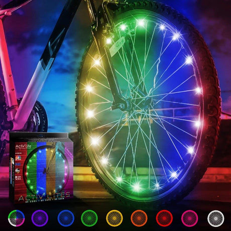 Activ Life Színes Kerékpár LED világítás, Vízálló, Akkumulátoros - Outlet24