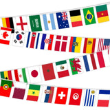 ADELGO Zászlófüzér, 32 országzászlóval(14 x 21 cm) Olimpiához, Nemzetközi Találkozóhoz, Dekoráció - Outlet24